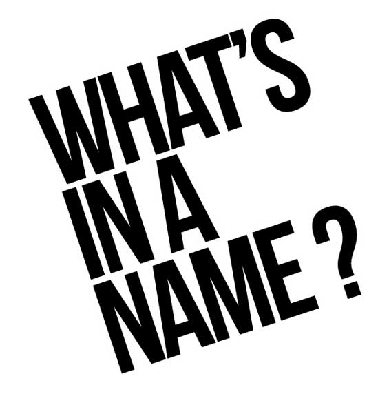 What's in a name image